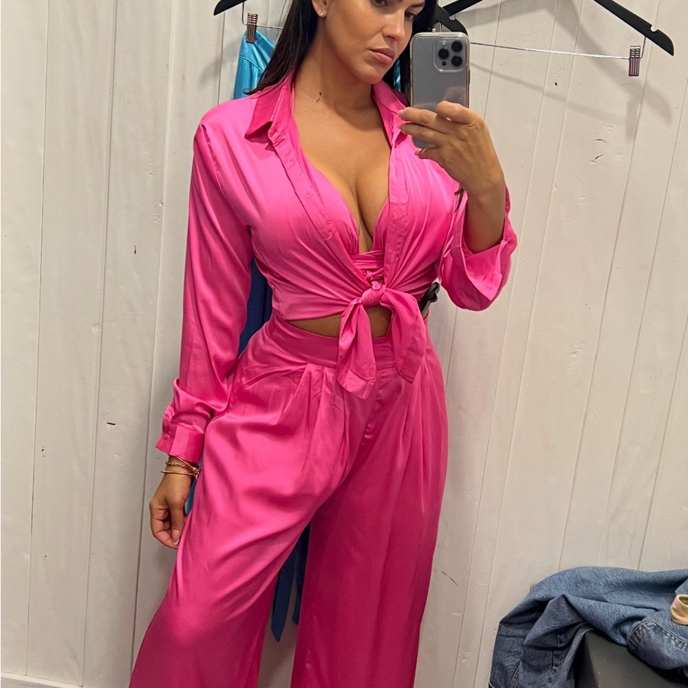 Pink Jumpsuit Set